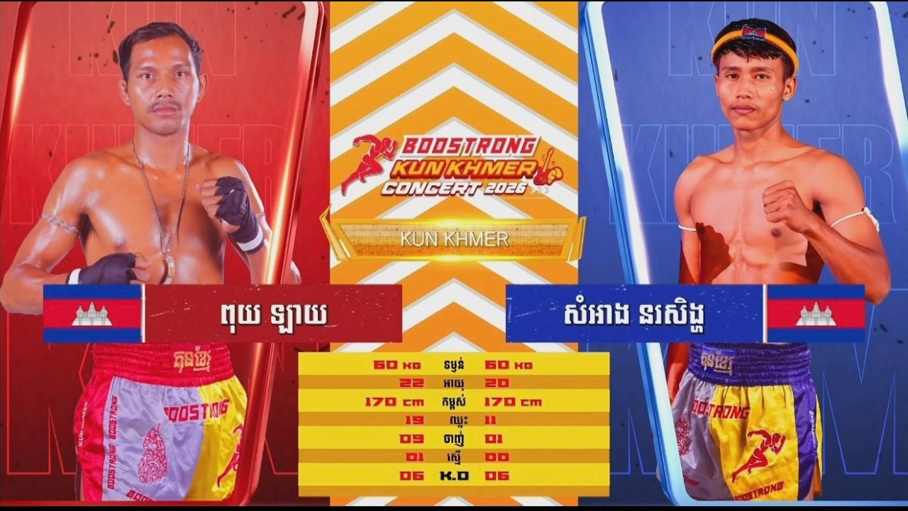 ពុយ​ ទ្បាយ vs សំអាង​ រនសិង្ហ | Full Fight Kun Khmer (07-03-2026)