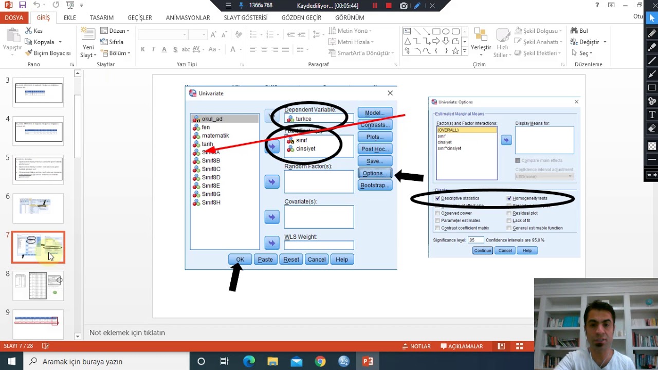 SPSS ile İki Yönlü ANOVA 1