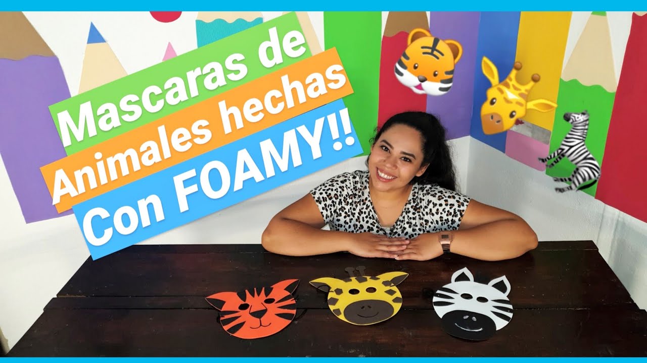 MASCARAS DE ANIMALES CON FOAMY!! | MISS ABICHUELA