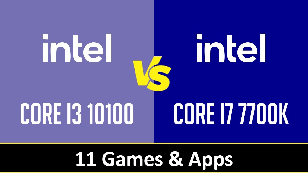 CORE I3 10100 vs CORE I7 7700K - Apps & Gaming (RTX 3090)