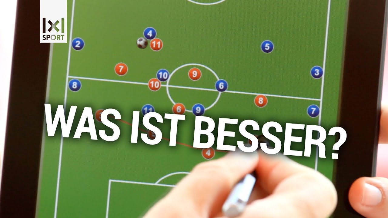⚽ 4-4-2 flach gegen 4-2-3-1: Fußballtaktik mit Manuel Baum