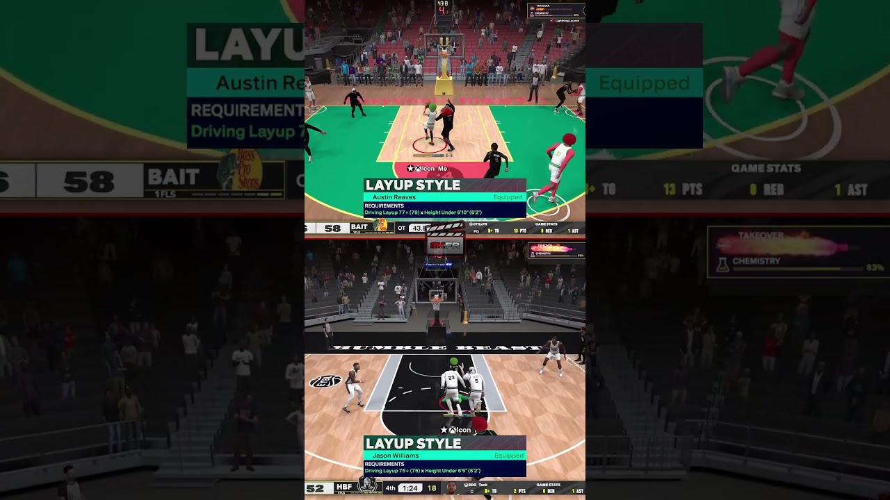 NBA 2K25 Budget Animation Comparison: Austin Reaves vs. Jason Williams Layup Package