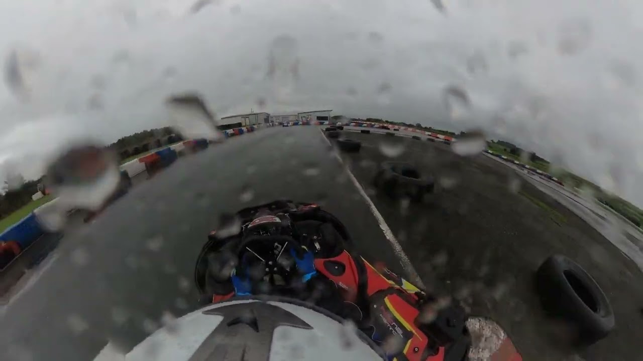 Rednal GoKarting - VERY WET, Raining - ECP