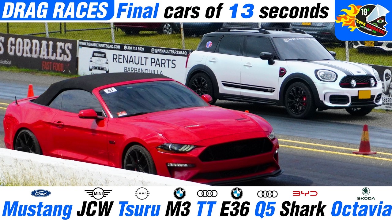 Final of the 13-second car category 🔥 Carnival DRAG RACING Cup 1/4 Mile Barranquilla 2026