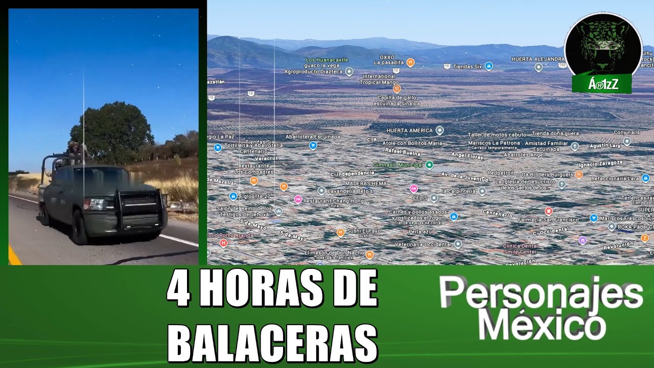 Reportan 4 horas de enfrentamiento en Escuinapa, Sinaloa