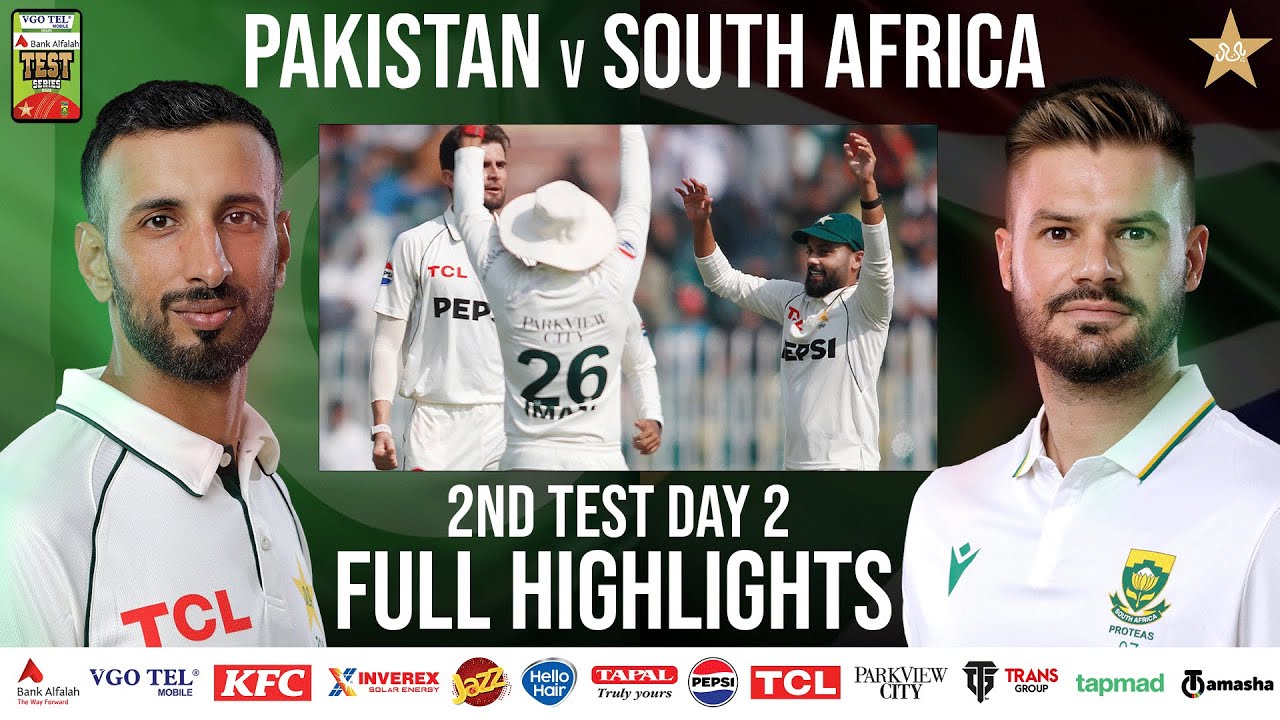 Full Highlights | Pakistan vs South Africa Test Series 2025 | 2nd Test Day 2 | PCB | M2R1U