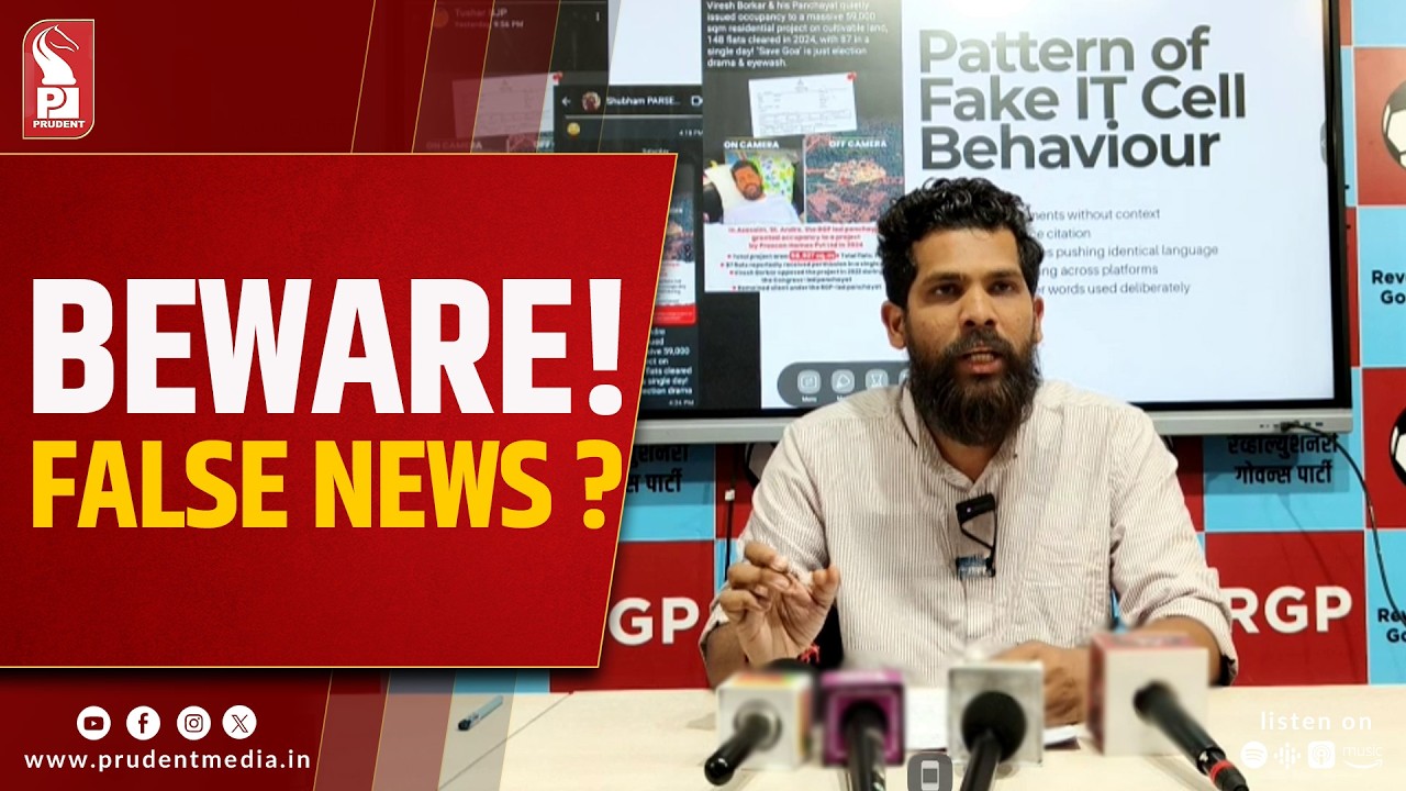 BJP Misleading Public with Fake Social Media Posts: Viresh Borkar
