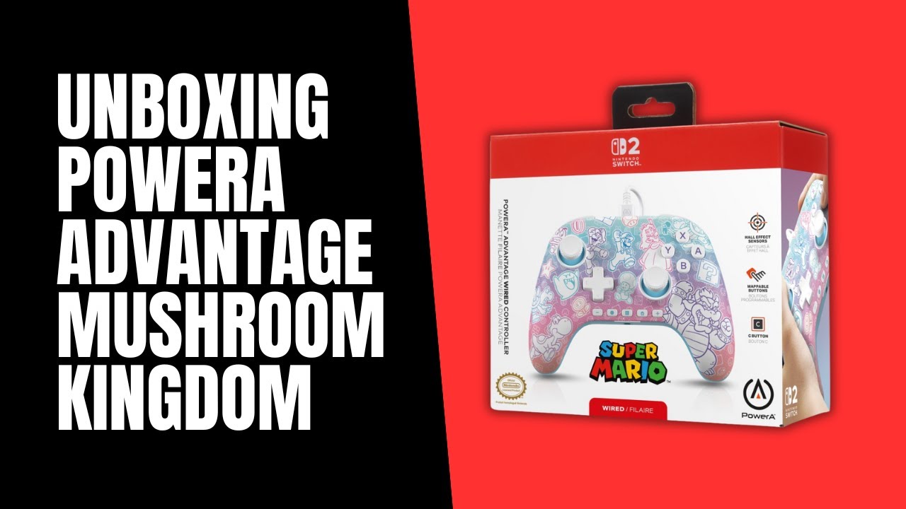 PowerA Advantage Mushroom Kingdom - unboxing i prezentacja