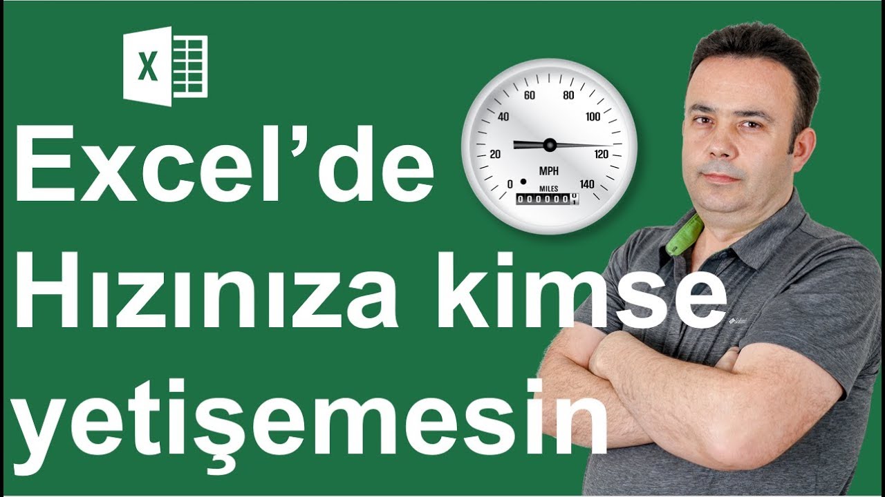 Excel'i klavyeden kullanarak hız kazanın (Excel klavye kısayolları)