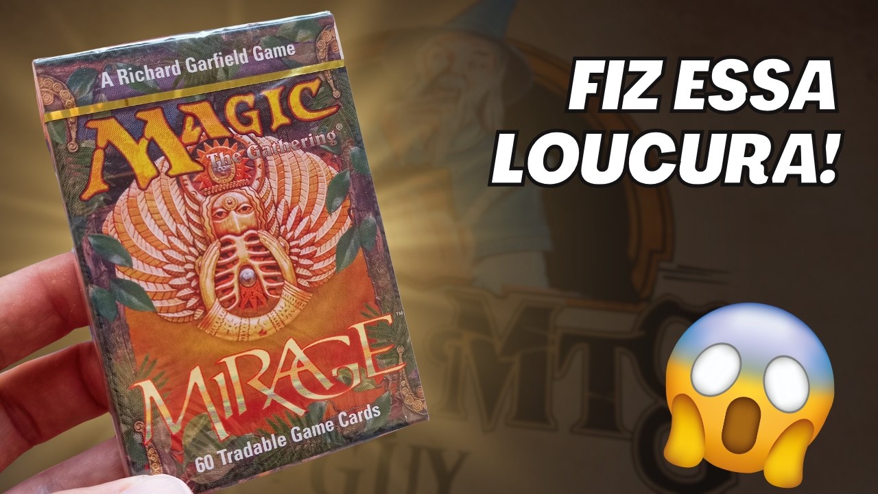 NÃO É UMA MIRAGEM! Abri esse starter deck de 1996!! Magic the gathering - MTG