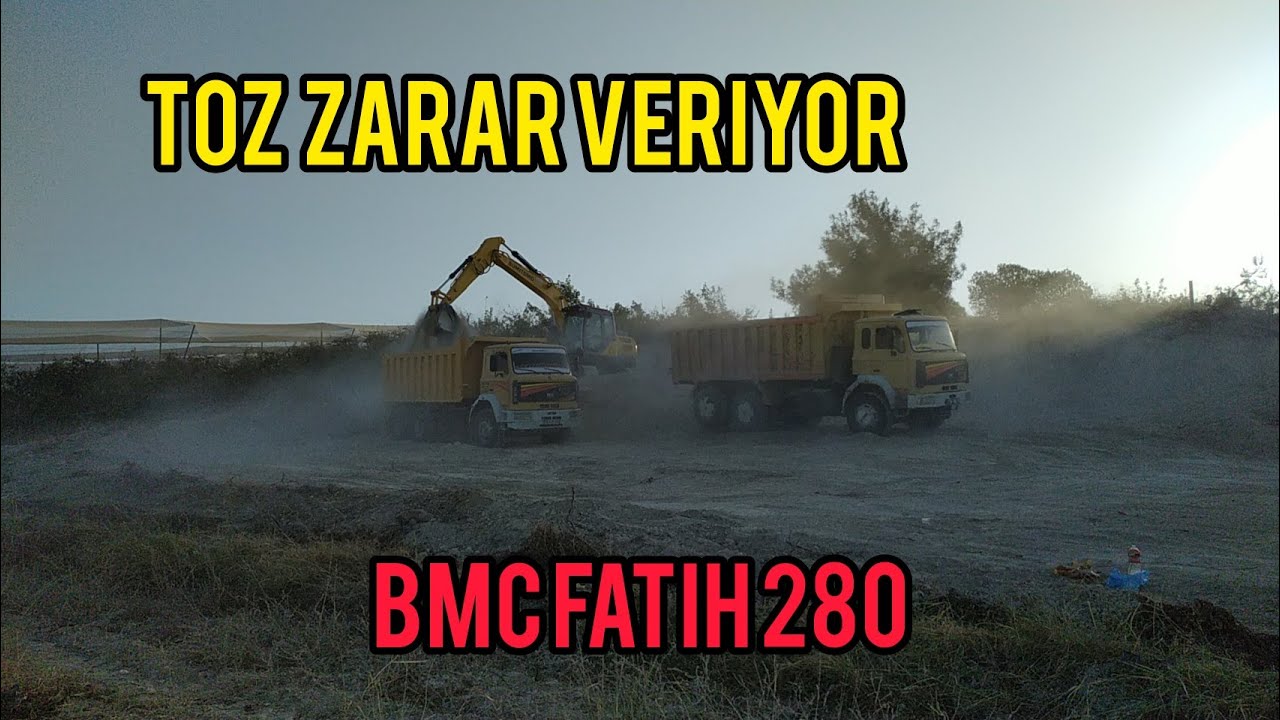 Sumitomo sh-130 ve BMC fatih 280 kamyonlarla hafriyat çalışması - Earthworks with trucks #excavator