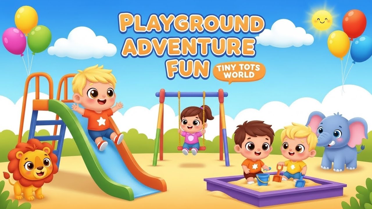 Happy Day at the Playground 🎵 | Preschool Fun Song