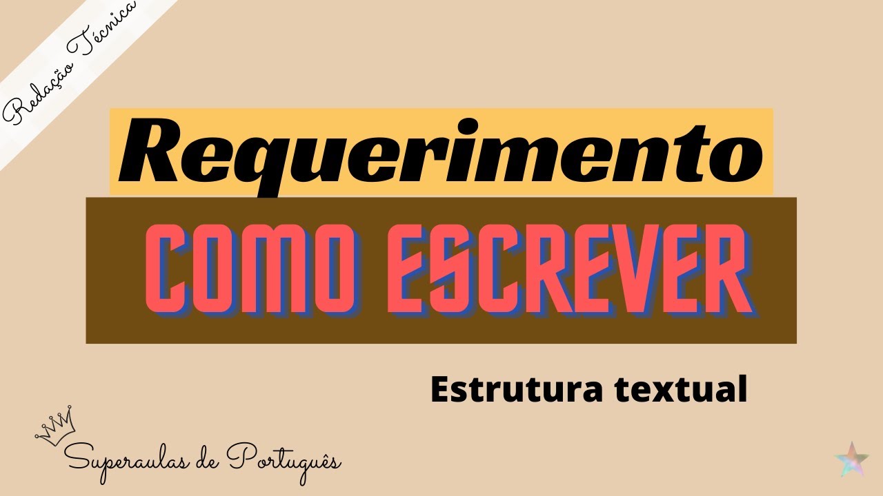 REQUERIMENTO aprenda como desenvolver o g&ecirc;nero textual da REDA&Ccedil;&Atilde;O T&Eacute;CNICA + estrutura e modelo