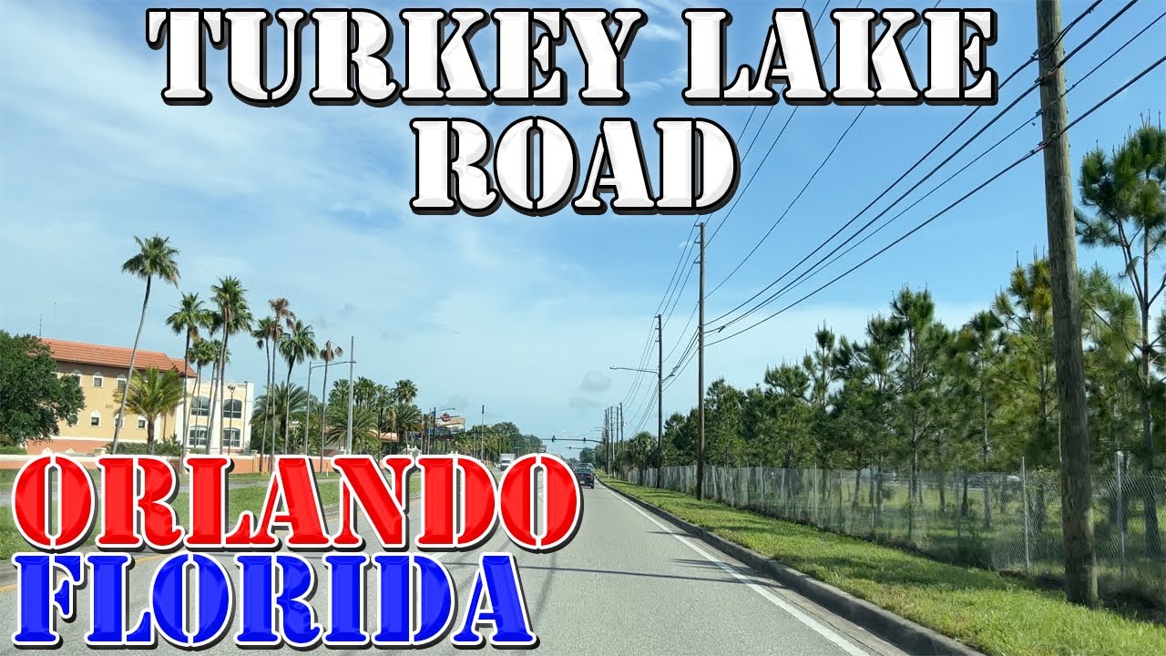 Turkey Lake Road - Orlando - Florida - 4K Street Drive