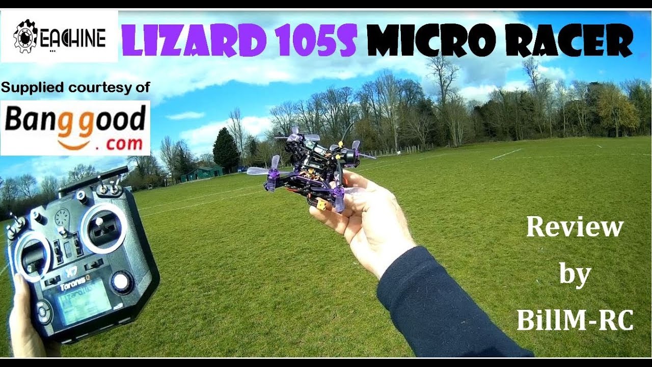 Eachine Lizard 105S review -  Unboxing, Inspection, Setup & flight tests