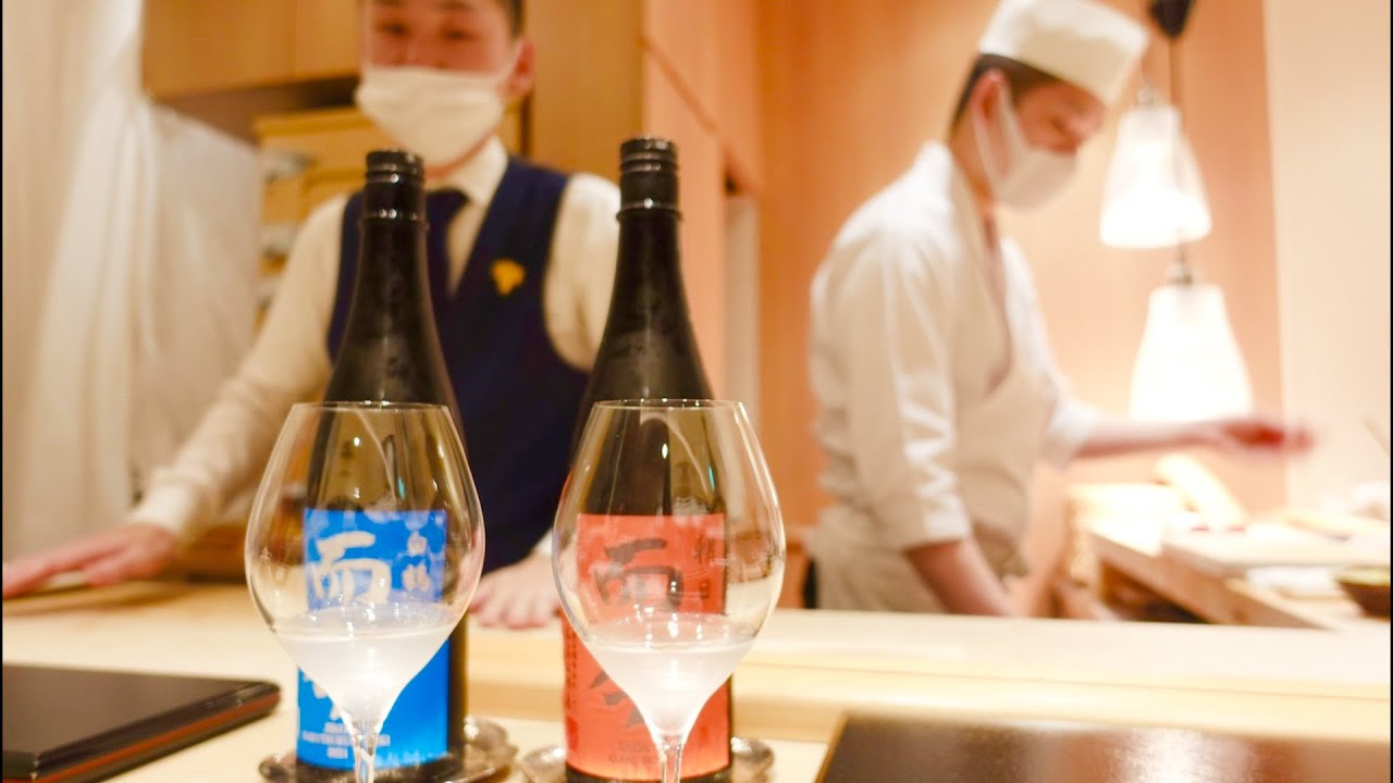 【日本酒28杯】大将とソムリエの同級生タッグが織りなす極上のペアリング【予約半年待ち】【すし 良月(あきら)】