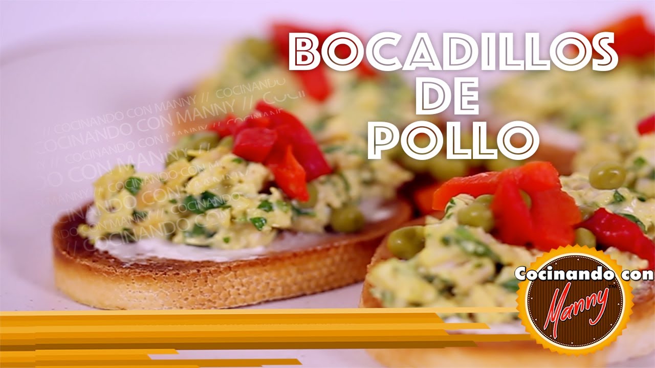 Cocinando con Manny BOCADILLOS DE POLLO #BocadillosDePollo #CocinandoConManny #RecetasSencillas