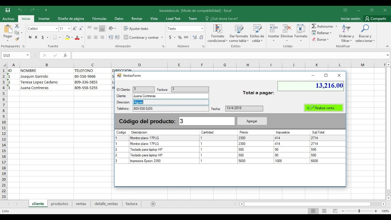 Usar Excel como base de datos en Visual Basic NET