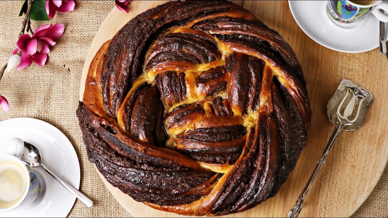 Štrudla sa čokoladom i lješnjacima - sočna i mekana i do 3 dana - Pletenica recept - Chocolate babka