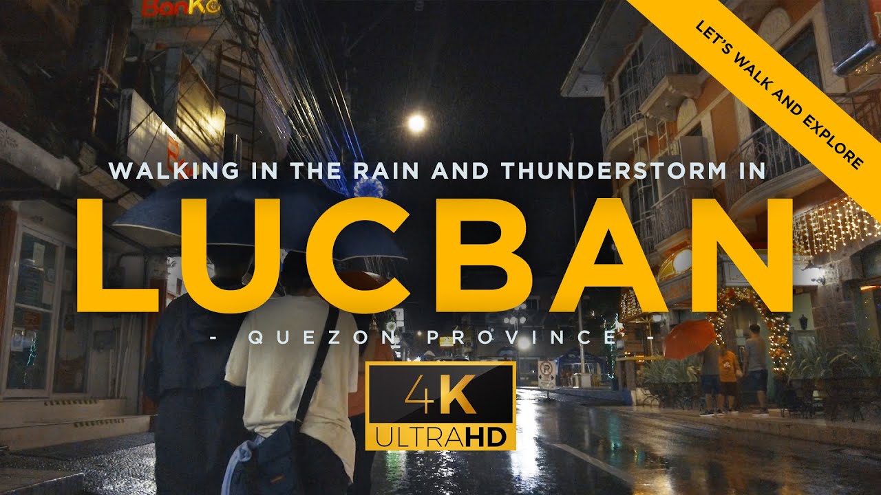 Walking tour of Lucban Quezon while raining