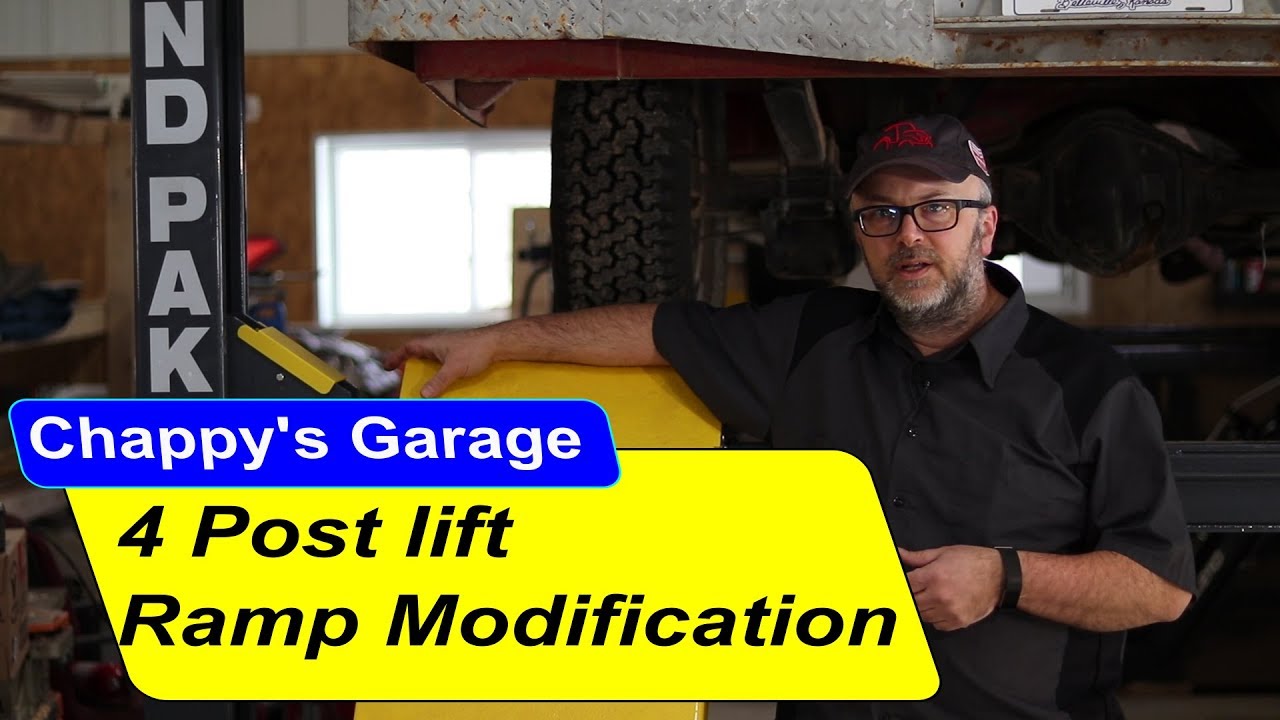 Bendpak 4 post lift ramp modification