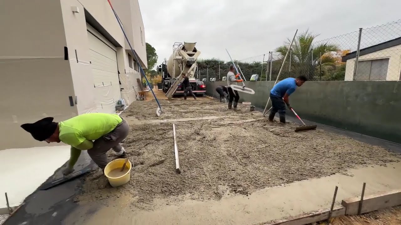Video 4k - Hormigón Impreso - Proceso ejecución - Paso a Paso