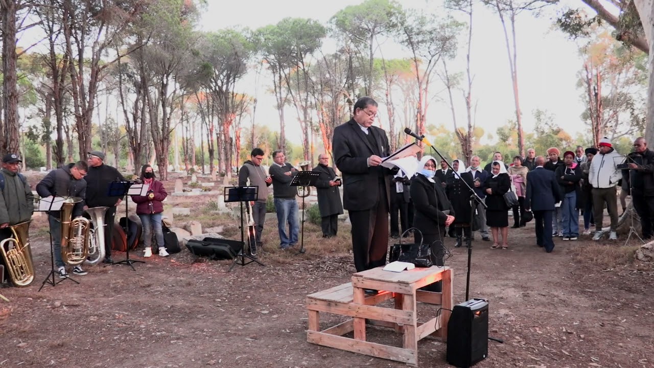 The Moravian church Resurrection Sunday Service in Elim.