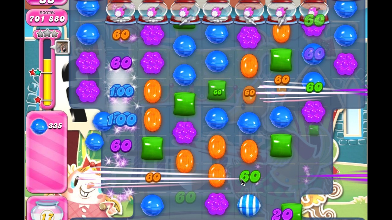 Candy Crush Level 666 (no boosters, 3 stars)