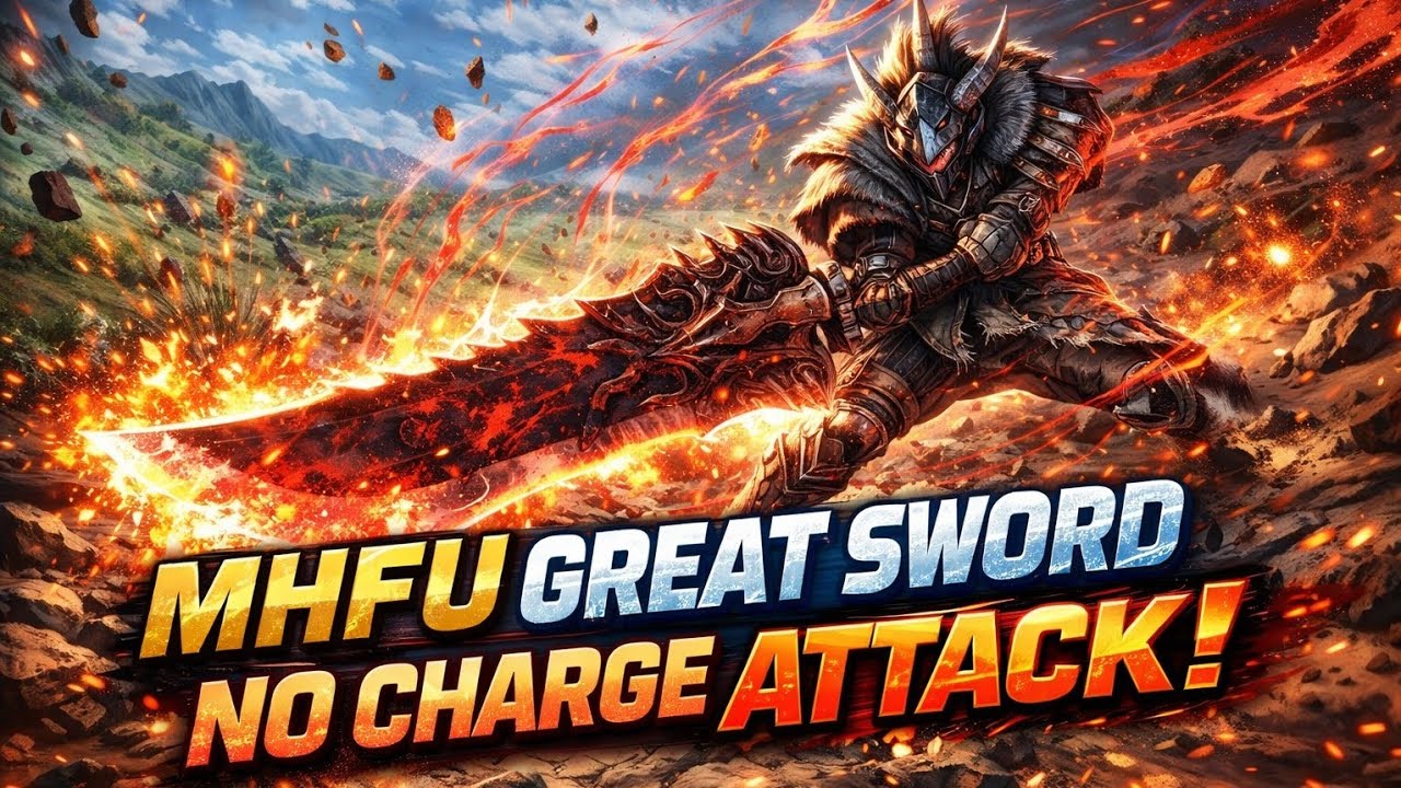 MHFU!! Kill Emerald Congalala with great sword without charge attack!? Go beyond pluss ultraa 1