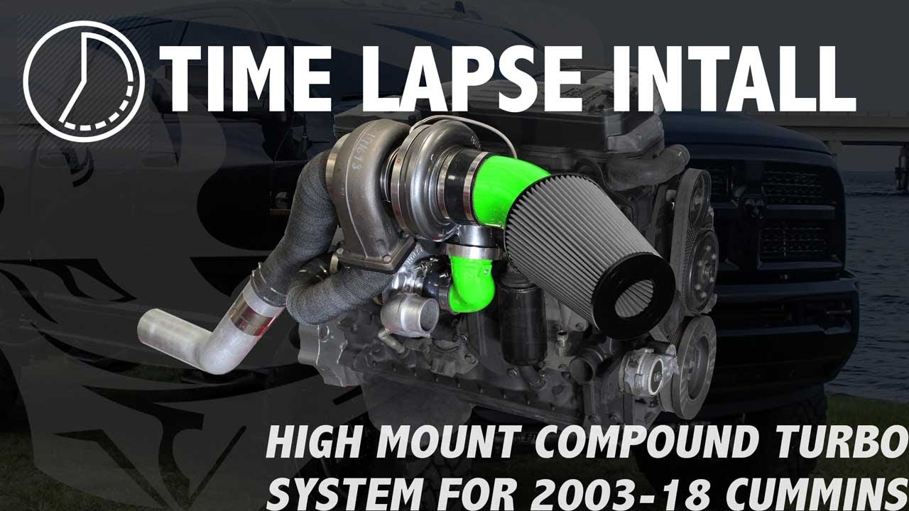 Time Lapse Install - Pusher High Mount Compound Turbo System, 2003-2016 Cummins