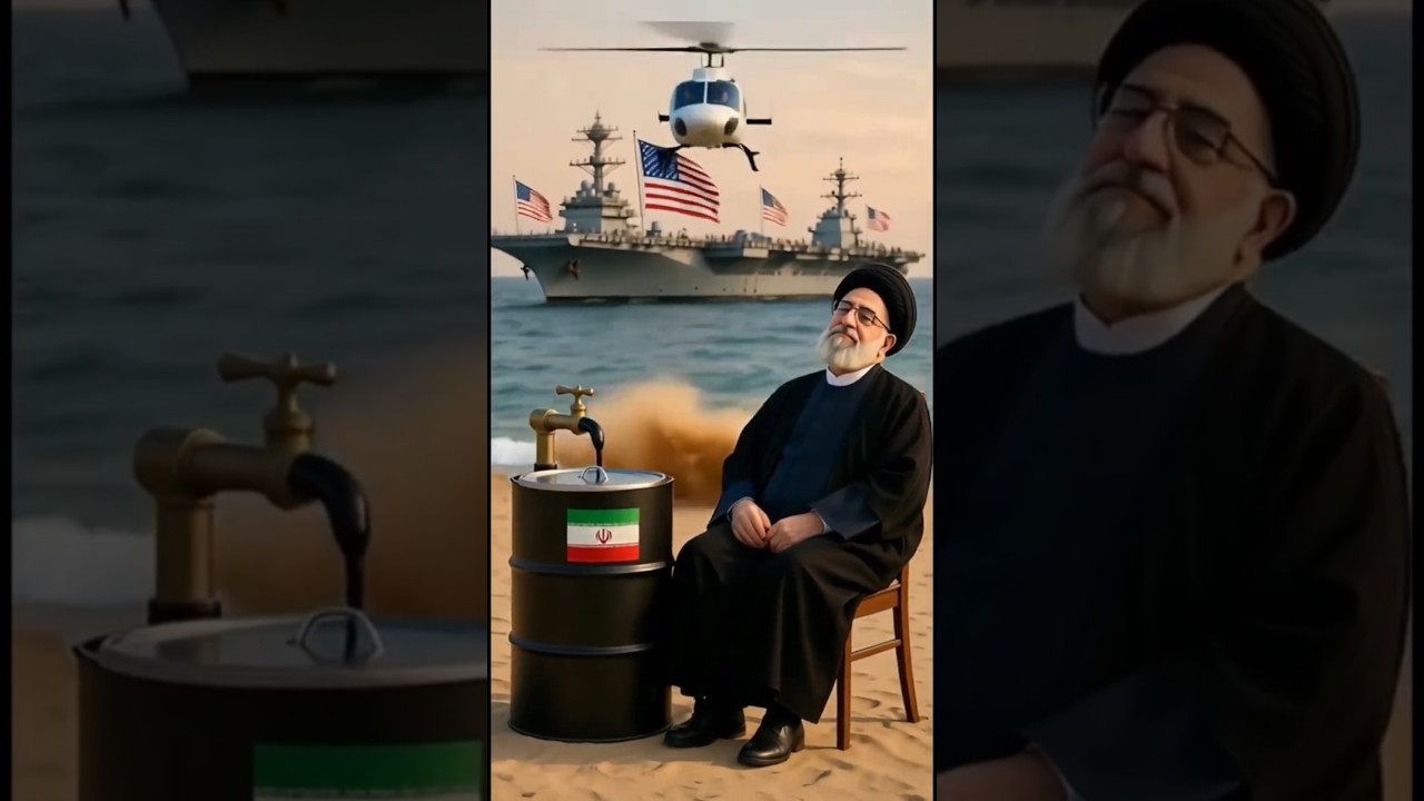 Trump vs Khamenei 🚀 The Secret Missile in the Oil Barrel 😂 AI Comedy