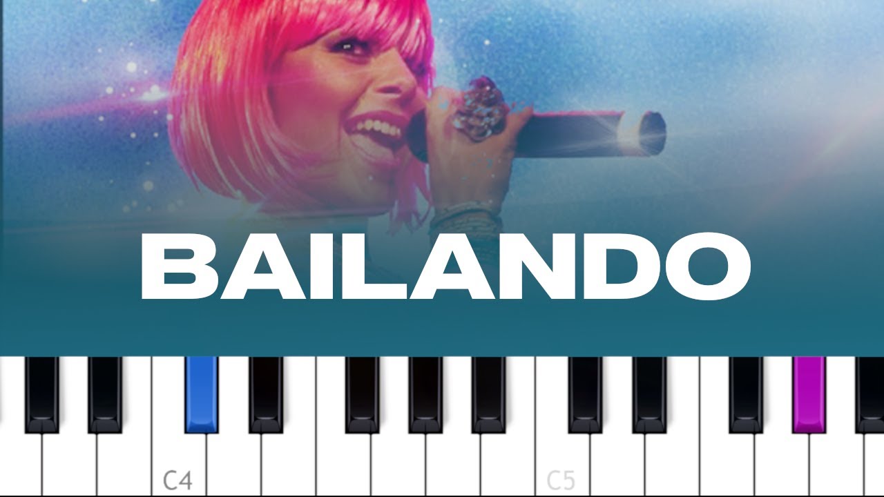 Paradisio - Bailando (piano tutorial)