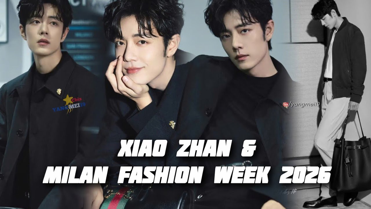 Xiao Zhan tới dự tuần lễ thời trang Milan với 2 thương hiệu lớn TOD'S và Gucci