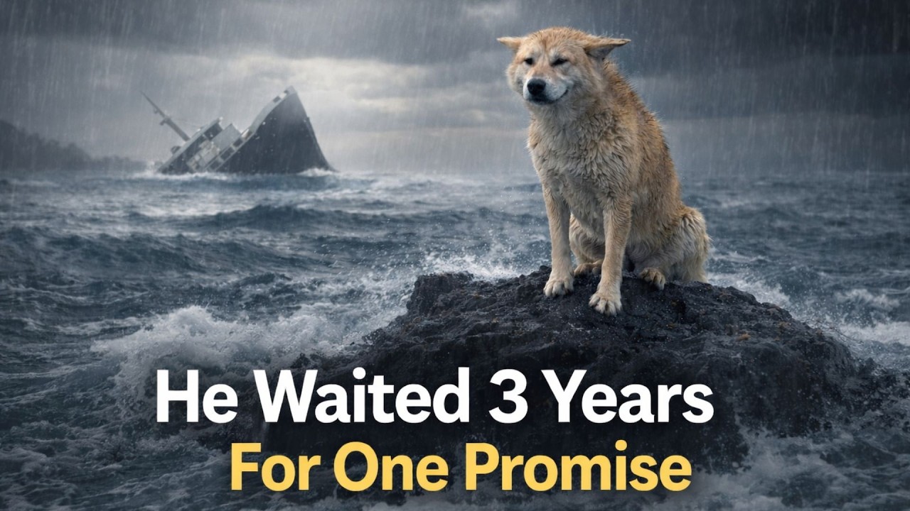 The Dog Waited 3 Years on the Beach — All for One Promise #animals #rescuestory