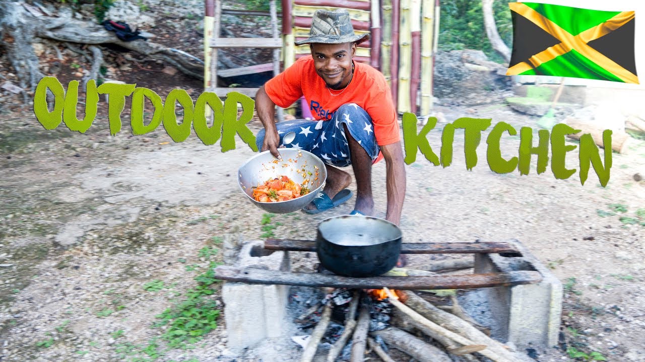 Outdoor Kitchen Jamaican Pork Stew Reggae Kitchen