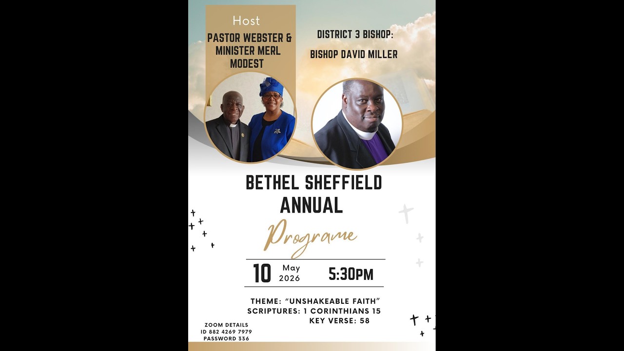 Bethel Sheffield Annual Programme  2026 - Unshakeable Faith