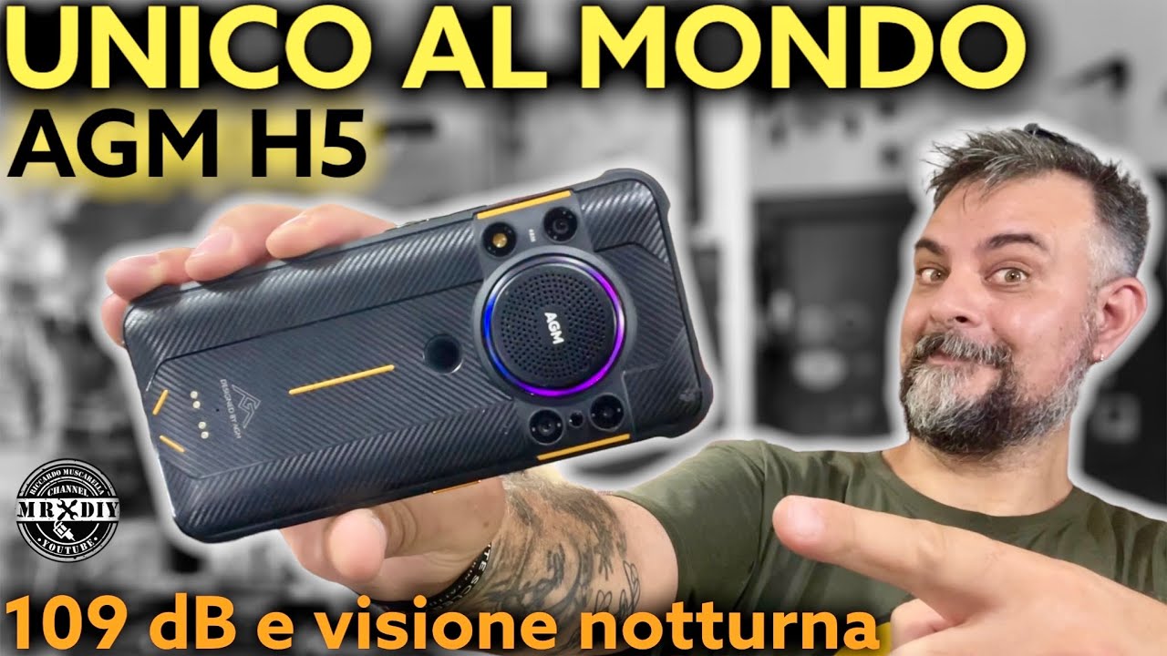 Unico al mondo. AGM H5. 109 decibel. Migliore smartphone rugged indistruttibile. Telefono economico