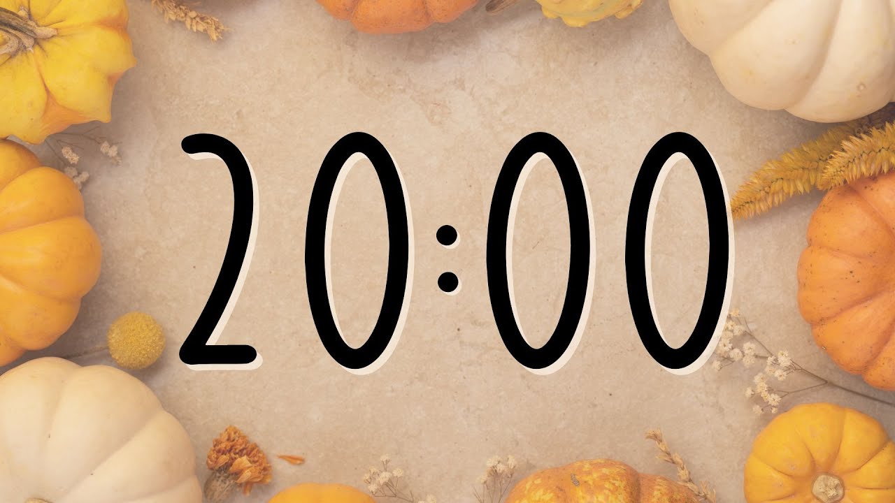 20 Minute Autumn Pumpkin Timer