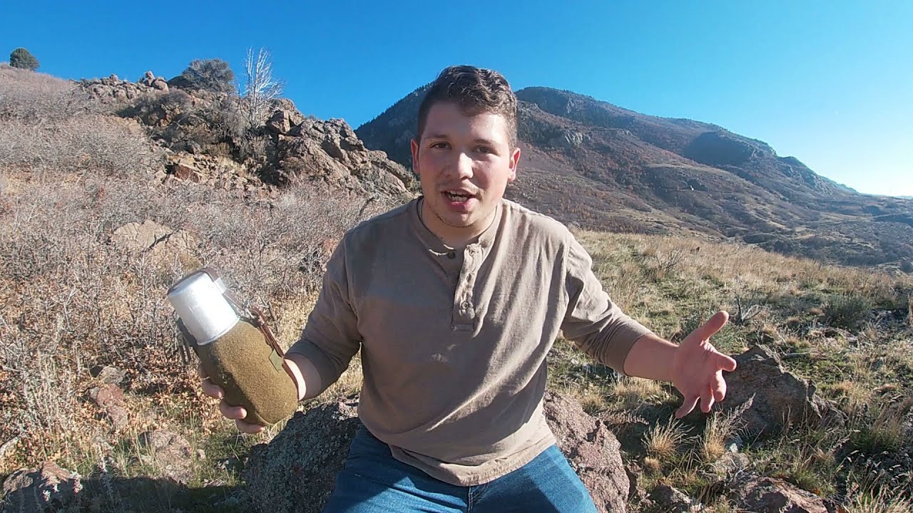 Making Cocoa with a Romanian Military Canteen