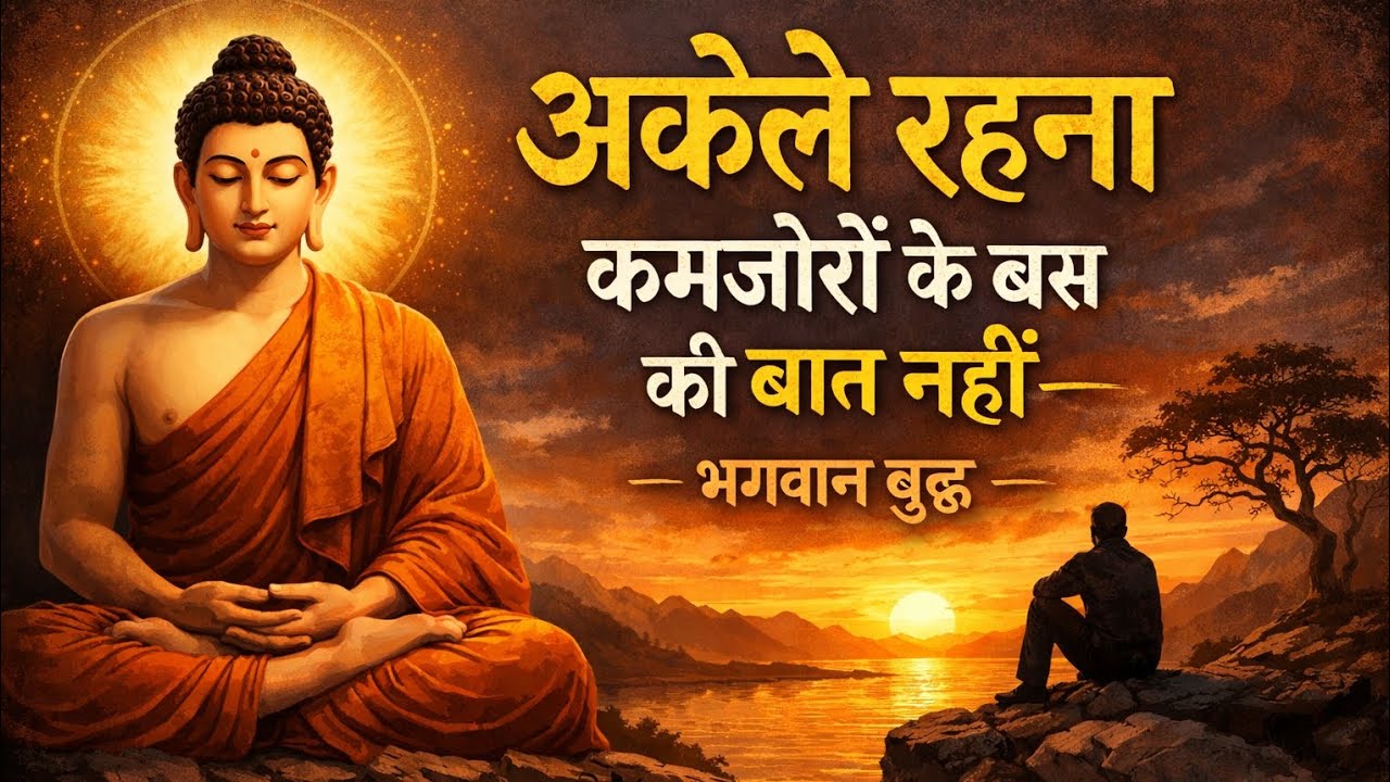 अकेले रहना क्यों ज़रूरी है? भगवान बुद्ध का गहरा संदेश .#buddhamotivation #inspiration #buddha #story