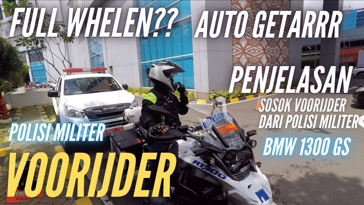 BEGINILAH SOSOK VOORIJDER  POLISI MILITER YANG MEMBERI PENGAWALAN PAKAI FULL WHELEN AUTO MINGGIR