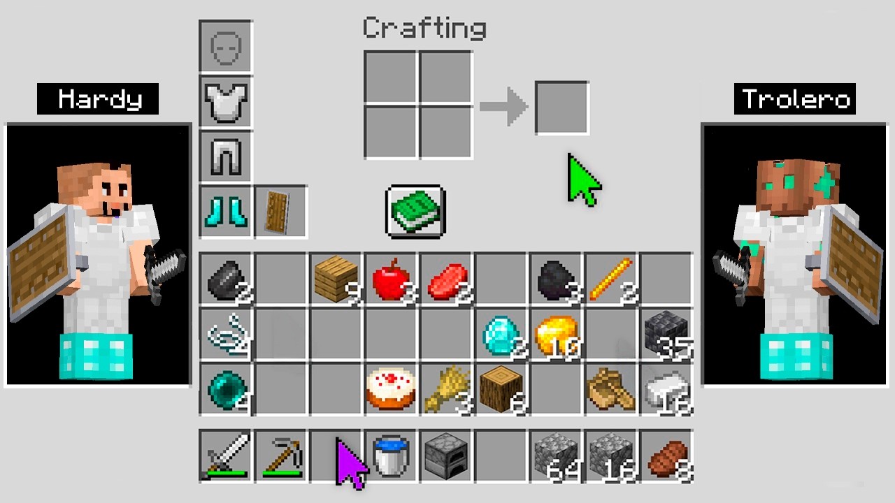 Minecraft, Pero Compartimos el Inventario en Minecraft!