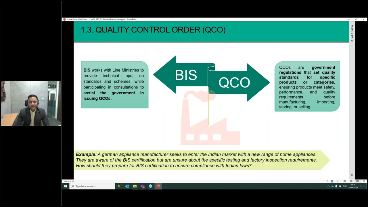 Webinar: Navigating BIS Regulations to Secure Market Access in India