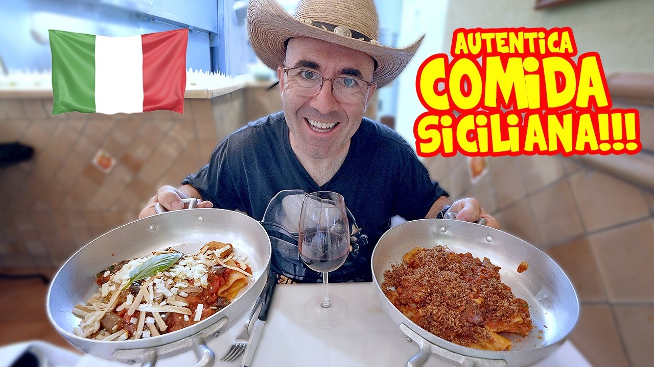 prob&eacute; EL RESTAURANTE MAS VALORADO de SICILIA 🇮🇹 autentica COMIDA TRADICIONAL 🍝