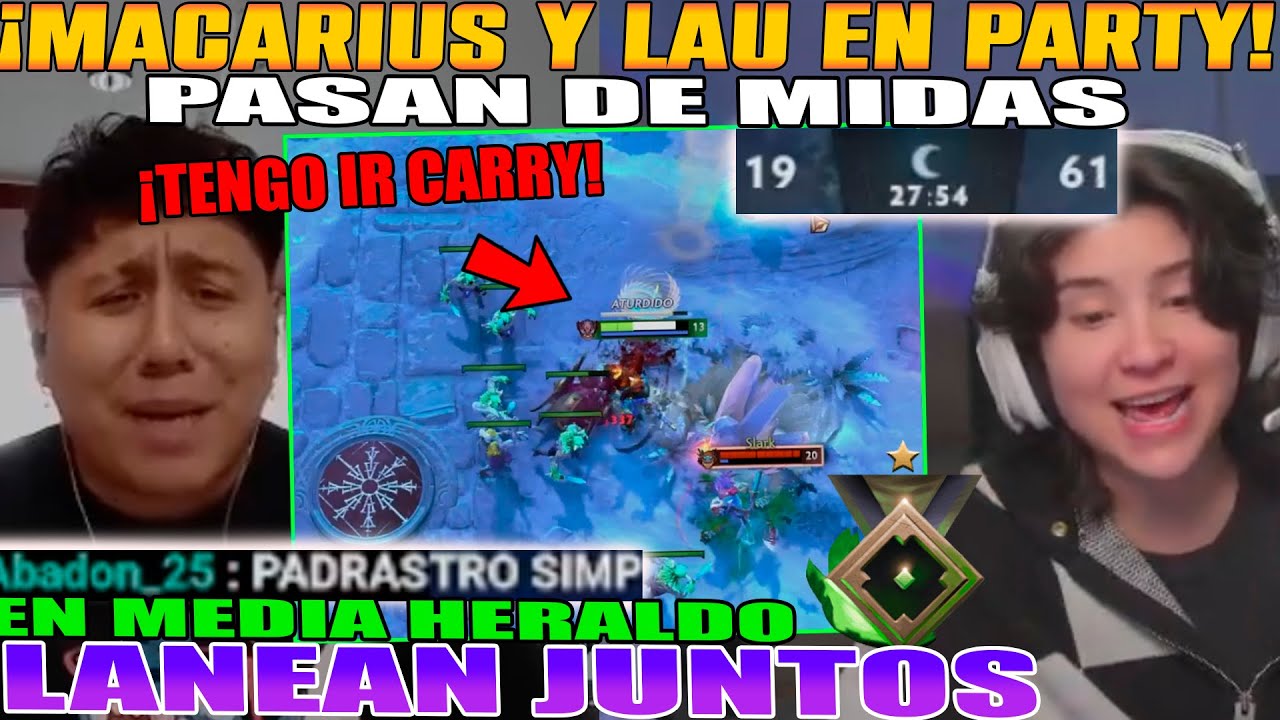 MACARIUS Y LAU EN PARTY PASAN DE MIDAS EN MEDIA HERALDO!!  ACUSAN DE BOOSTER Y PANTALLEO  DOTA 2