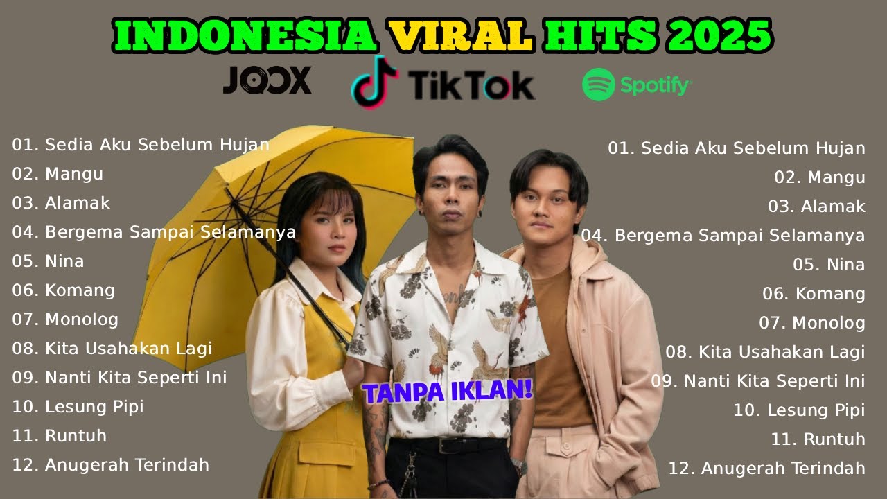 Semua Musik Yang Viral dan Trending di 2025 🎶| Top Hits Indonesia Spotify dan Tiktok Terpopuler