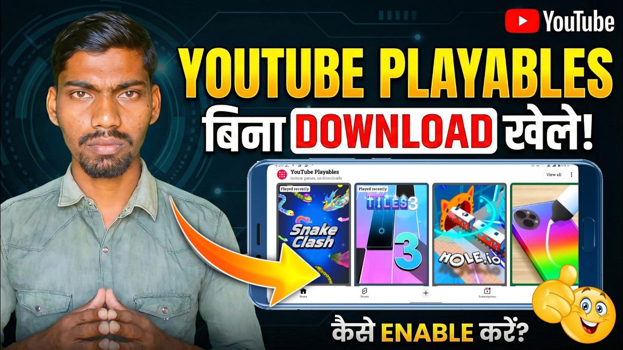 YouTube New Gaming Feature 2025 | Playables Explained | DrAmA Tech