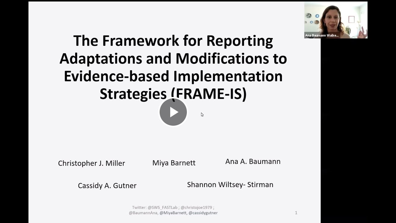 FRAME-IS: Tracking Adaptations to Implementation Strategies
