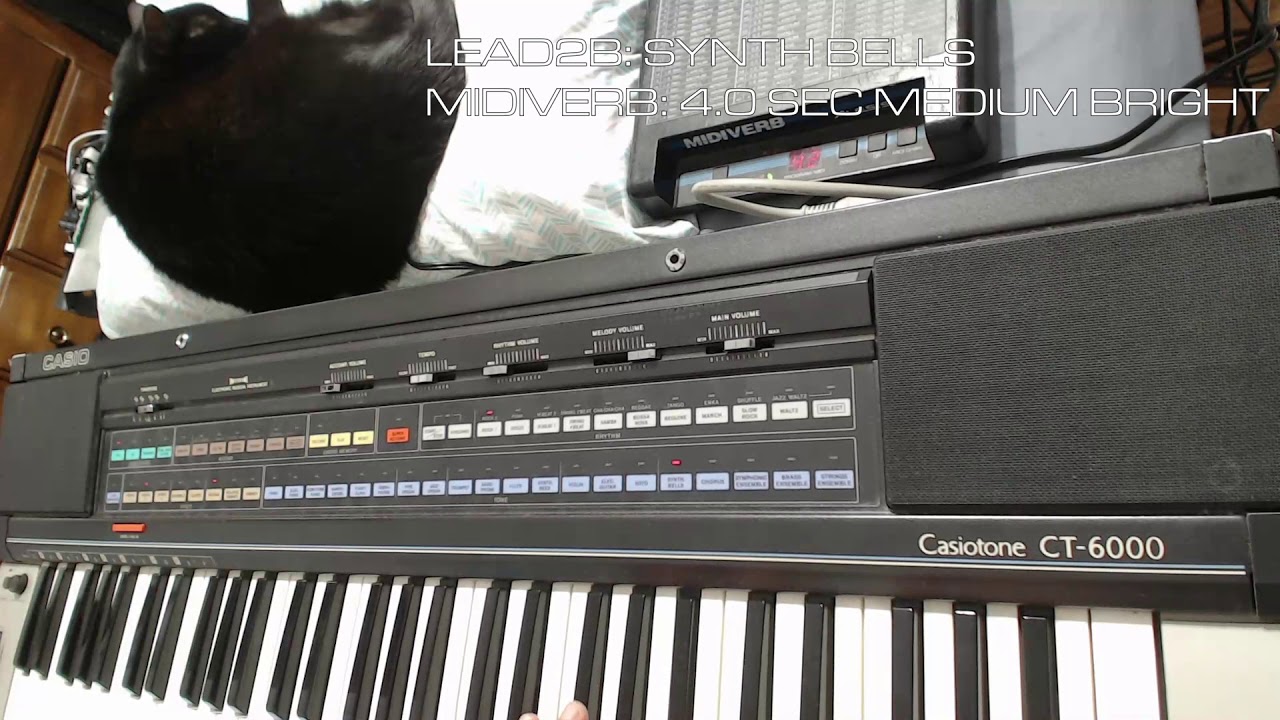 Casiotone CT-6000 multitracked with Alesis Midiverb