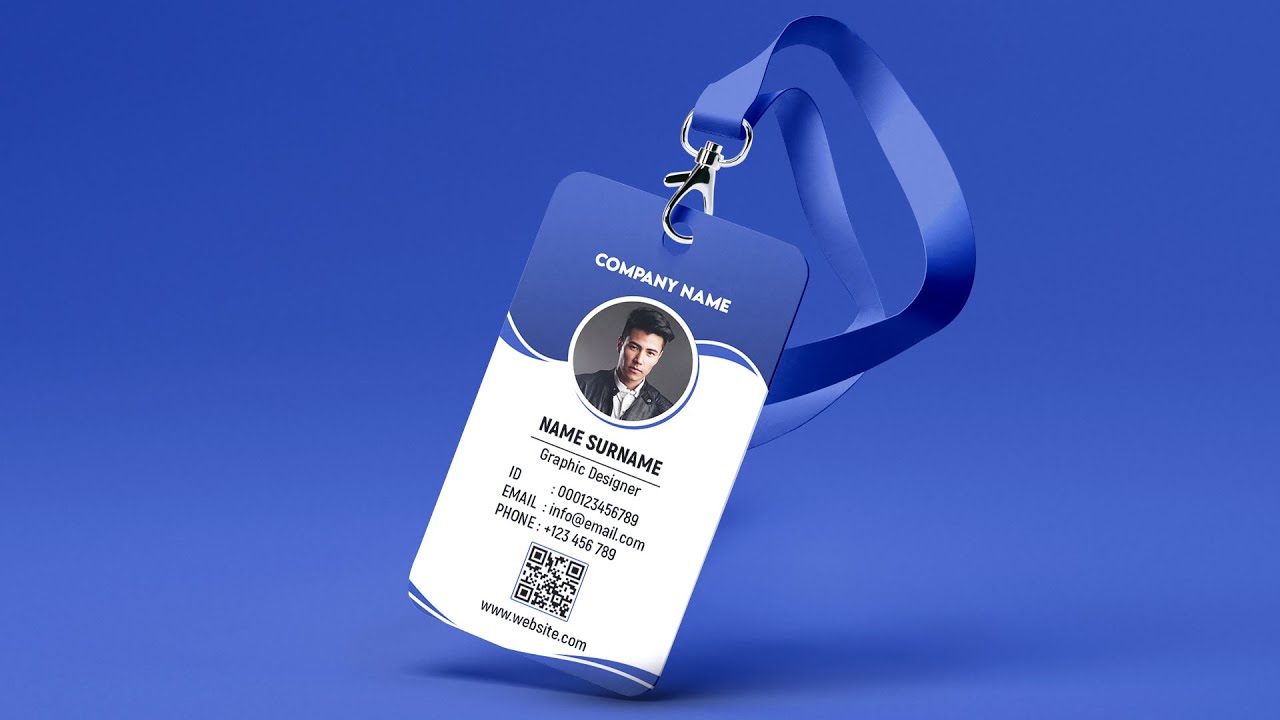 Professional ID Card Design in Photoshop Tutorial | How To Make Company ID Card